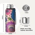thumbnail image 7 of 20 Oz Colorful Floral Pattern Coffee Tumbler Double Wall Insulated Stainless Steel Water Bottle | Metal Reusable Thermoses Flask with Cup Cap | Leak & Sweat Proof with Anti-Dust Lid, 7 of 7