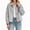 Gray, variant on Plaid Patchwork Women Long Sleeve Lapel Single Breasted Jacket Trench Coat