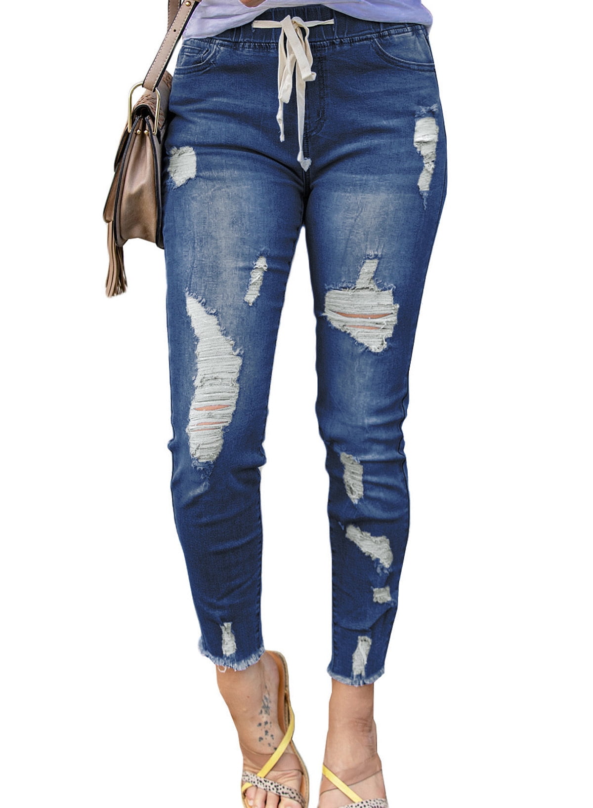 FARYSAYS Ripped Jeans for Women Skinny Jeans Stretchy Pants for Women ...