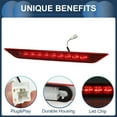 thumbnail image 4 of Luces de freno LED únicas para Nissan X-Trail T31 2008-2013, carcasa roja de plástico impermeable, 4 of 7