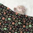 thumbnail image 2 of Rocae Vector Retro Music for Pet Blanket Dog Blanket Cat Blanket Soft Sleep for Small Medium Pet-Small, 2 of 8