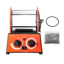 KFFKFF Jewelry Polisher Tumbler, 6.6lbs/3kg Capacity Mini Rotary Tumbler Machine with 0-60 Minutes Timer, 5 Speeds Jewelry Rotary Finisher for Surface Polishing Grinding Buffing Gemstones