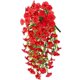 thumbnail image 1 of Xiao Hua Imitación de gloria de la mañana chlorophytum comosum - 75cm decoración exterior realista, - planta de imitación de seda impermeable, adecuada para jardines, paredes, vallas - rojo, 1 pieza, 1 of 5