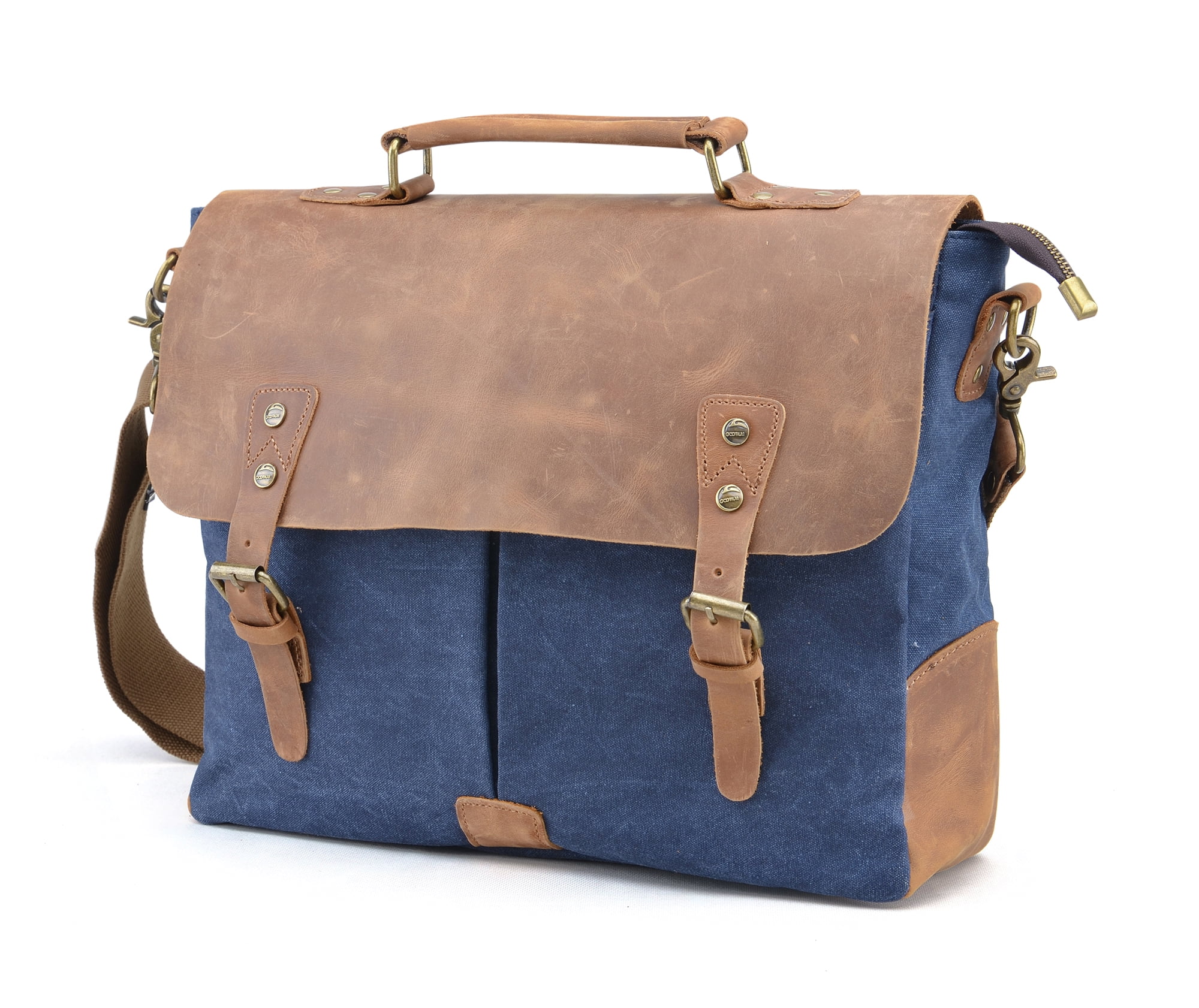 IMOBABY African Women in Mountain Landscape Laptop Bag Canvas Messenger Shoulder Bag Briefcase Fits 15-15.4 Inch 
