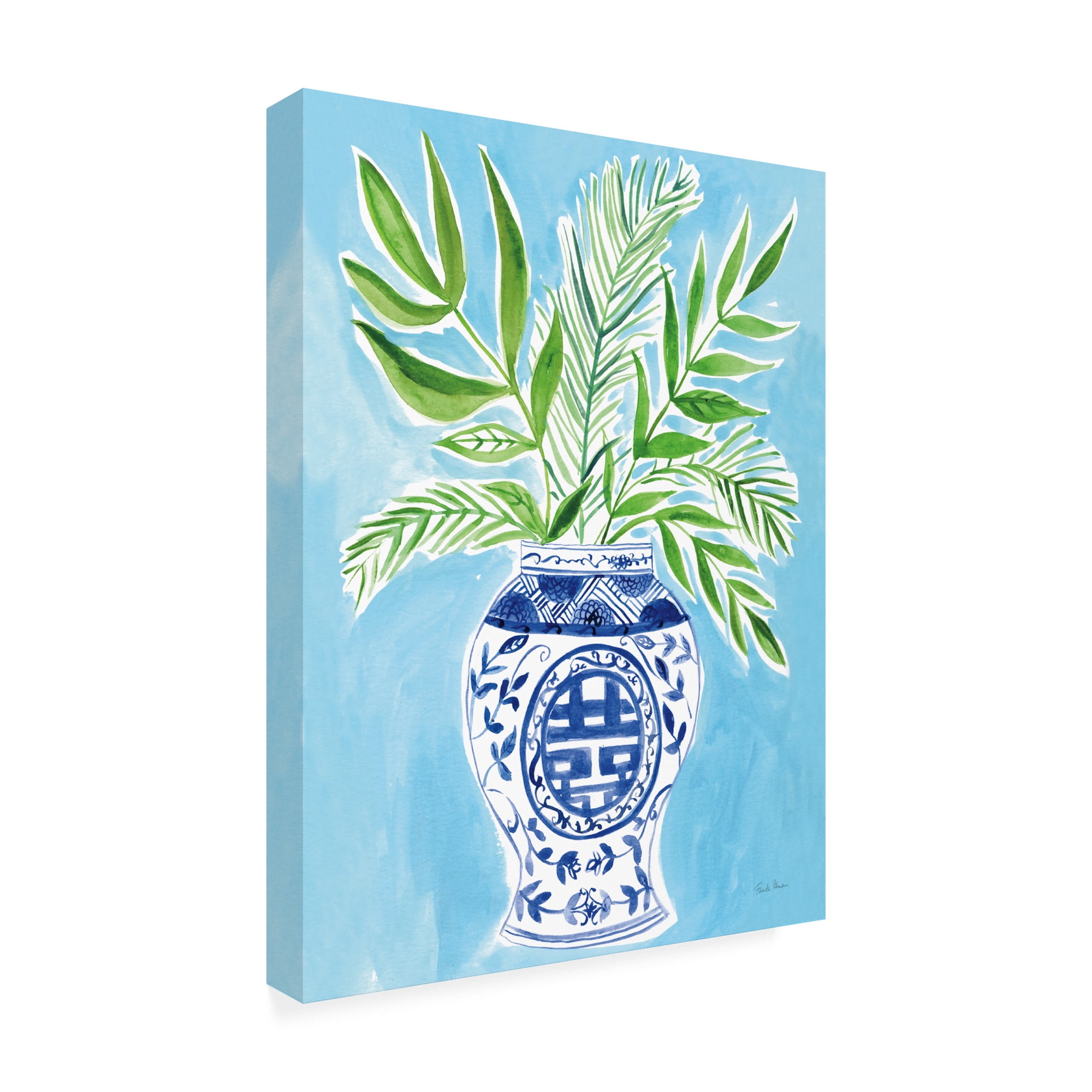 Trademark Fine Art 'Elegant Chinoiserie II Crop' Canvas Art by Farida Zaman