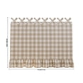 thumbnail image 3 of Ruffled Oven Cover with Adjustable Tie, Waterproof Stove Top , Stain Proof Kitchen Appliance Protection for Farmhouse Decor, 3 of 6