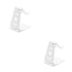 thumbnail image 1 of Bearachild Soporte de teléfono plegable universal Soporte de plástico plegable para teléfono móvil de escritorio para teléfono inteligente Soporte de blanco 2piezas, 1 of 5
