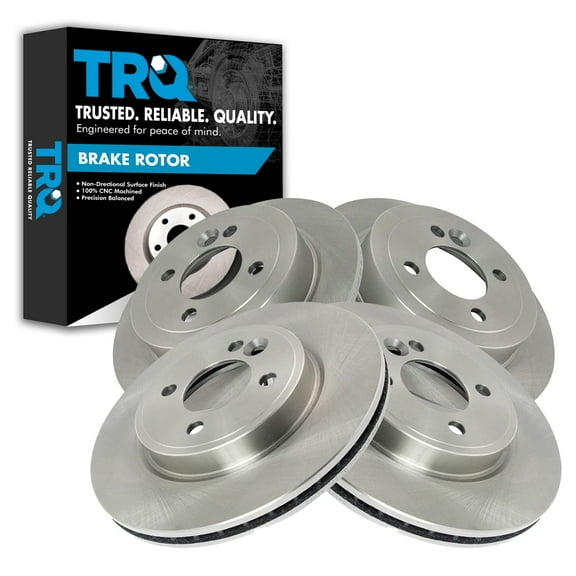 TRQ Front and Rear Brake Rotors Set Fits Select 2002-2006 Mini Cooper
