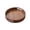 Brown, variant on Liaiai 12 inch Round Serving Wooden Tray with Handles, Decorative Ottoman Tray Serving for Serving Beverages & Food on Bar Living Room Home Dining Table,Brown