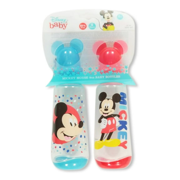 Disney Mickey Mouse Baby Boys' 2-Pack 9 Oz. Baby Bottles Color: aqua/multi Size: one size