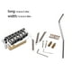 thumbnail image 5 of Advancent Juego de puente de sistema de trémolo, sillines profesionales de acero inoxidable, brazo de trémolo, guitarra eléctrica de doble borde de Accesorios para instrumentos musicales Advancent OD022561-00, 5 of 6