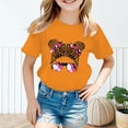 thumbnail image 2 of Kid Girls Cute Print Graphic Round Neck Short Sleeve Tee Summer Casual T Shirt Tops,Size 7 Years-8 Years, 2 of 4