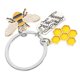 thumbnail image 3 of Hexagonal Honeycomb Keychain Bee Pendant Keychain Small Keychain Travel Keychain, 3 of 4