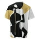 thumbnail image 5 of Camiseta informal de manga corta con cuello vuelto y cremallera para hombre, ajustada, para exteriores, Golf, tenis Pompotops  oipoqjl24562, 5 of 5