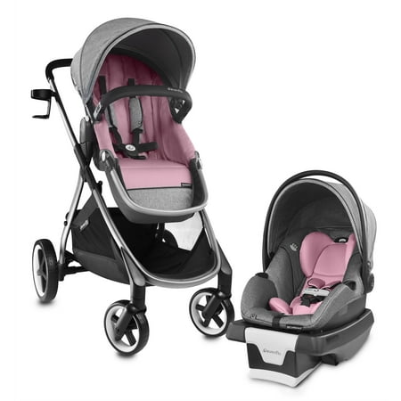 Evenflo Gold Shyft Travel System & SecureMax Infant Car Seat, Opal Pink
