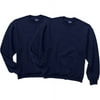 Men's Fleece Crew Sweatshirt, 2 Pack