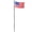 Black + Aluminum+1, variant on LIANGKA 25FT Black Aluminum Flag Pole Kit for Outside House In Ground Heavy Duty 11 Gauge Flagpole with 136 LED Solar Light & 300D USA Flag 120 MPH Wind Resistance