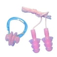thumbnail image 1 of Unatoiry 2 Pieces Ear Stopper Nose Clips Set Silicone Soft Earplug Kit Equipment Pink, 1 of 6