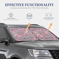 thumbnail image 2 of Lsque Flamingos 2 PCS Windshield Sun Shade | CarFoldable Window Covers | Car Accessories Reflect UV for Universal Cars SUV Truck | Medium, 2 of 7