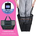 thumbnail image 6 of Mesh Beach Bag, Extra Large Beach Tote with Zipper Pocket Pool Bag for Cruise/Swim/Vacation Essentials, 6 of 10