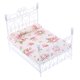 thumbnail image 4 of Cama Doble de Metal Sunnimix Estilo Europeo en Miniatura para Casa de Muñecas, 4 of 8