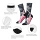thumbnail image 4 of Balery Pink White Ocean Waves Calcetas Largas con Estampado para Hombre y Mujer – Suaves y Transpirables, Talla Única (US 5-11), 4 of 6