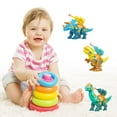 thumbnail image 4 of Ensemble de Jouets Modèle de Dinosaure DIY Blocs de Construction Combinaison Éducatif 3-7 Ans Enfants, 4 of 7