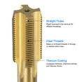 thumbnail image 3 of Unique Bargains M20 x 1.5 Titanium Coated M35 High Speed Steel Straight Flute Metric Thread Screw Tap, 3 of 6