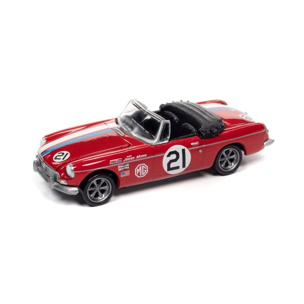 Auto de colección a escala 1/64 MG MGB 1963 rojo de metal fundido