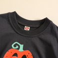 thumbnail image 5 of URMAGIC Toddler Baby Girls Boys Contrast Color Sweatshirt Halloween Long Sleeve Pullover Fall Patchwork Outwear Tops 0-24 Months, 5 of 10