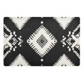 thumbnail image 2 of White Paper Art Black Background Doormats Welcome Mats Gate Pads Entryway Outdoor 32" x 20", 2 of 8
