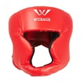 thumbnail image 1 of Casco de boxeo, equipo de entrenamiento, absorción de impactos, transpirable, para boxeo rojo pequeño, 1 of 9