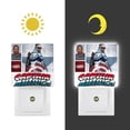 thumbnail image 3 of Capitán América 4 Luz nocturna LED con sensor de anochecer a amanecer para dormitorio, baño, pasillo, escaleras - Lámpara LED nocturna de enchufe, 0.5W - 1 pieza, 3 of 6