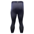 thumbnail image 2 of Under Armour Men's Heat Gear ¾ Elastic Waistband Leggings, Blue Ink, Size Small, 2 of 2
