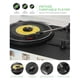 thumbnail image 4 of Reproductor de discos de vinilo de acuarela con control de agudos y graves, tocadiscos portátiles con maleta Bluetooth vintage de 3 velocidades con altavoces incorporados, reproductor LP de 33 45 78 R, 4 of 5