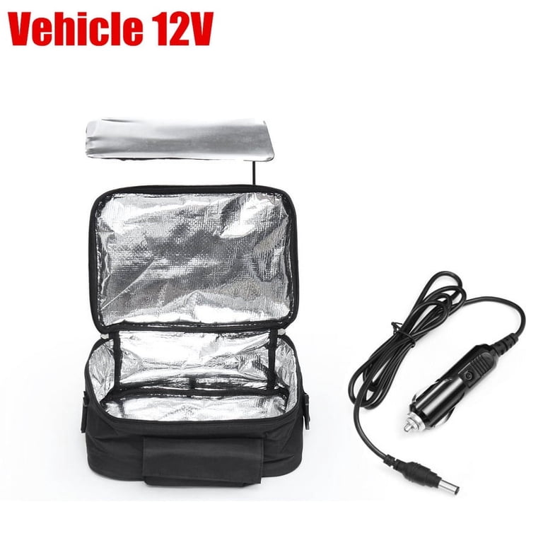 Portable 12V Car SUV Mini Lunch Bag Oven Food Heater with Cigarette Lighter  Plug
