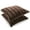 Chocolate, variant on Cheer Collection Faux Fur Throw Pillows 20" x 20", Set of 2 - Blue