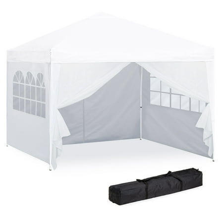 Best Choice Products 10x10ft Portable Pop Up Canopy Tent w/Detachable Window Walls, Zip-Up Doorway, Carrying Bag - (The Best Pop Up Tent)