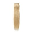 thumbnail image 4 of 100% Human Hair Clip In Hair Extensions 15 Colors Can Curly Dyed Washed 1 Piece/5 Clips Light Brown 18”-50g, 4 of 6