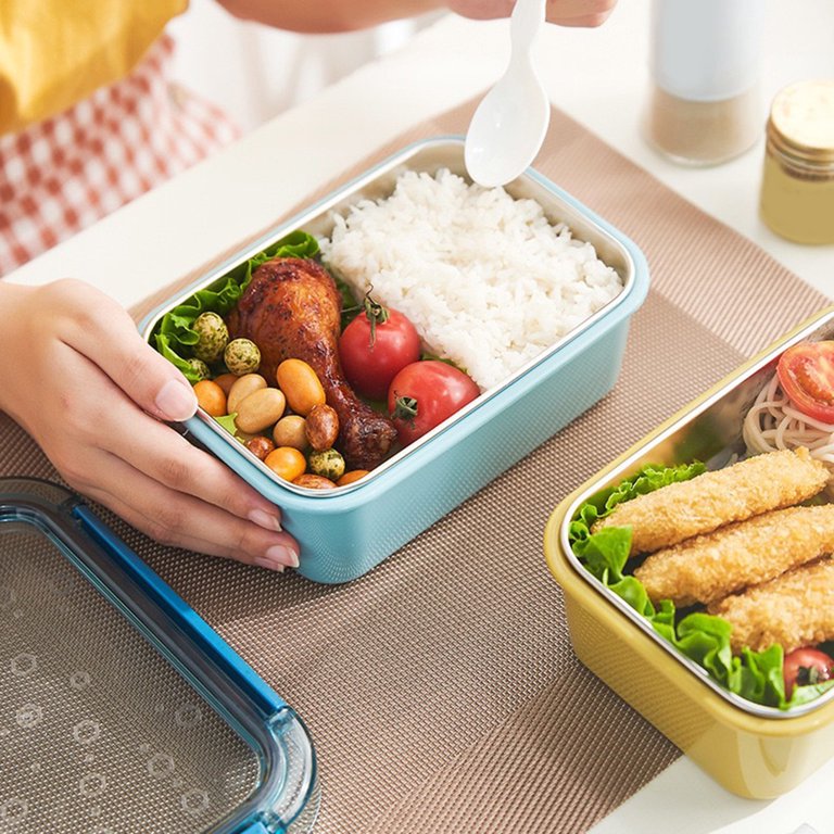 1pc Multi-functional Lunch Box Student Thermal Insulated Bento Box,  Suitable For Students, Office Workers, And Outdoor Activities, Portable