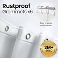 thumbnail image 4 of RunMin Grocery Store Bathroom Shower Curtain - Waterproof Plastic Shower Curtain Premium PEVA Non-Toxic with Rust Proof Grommets Clear 10G Heavy Duty Bathroom Accessories 72x84, 4 of 11