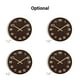 thumbnail image 3 of Reloj de pared decorativo de madera de 16'' con diseño numérico de forma redonda Decoración colgante de estilo simple para, 3 of 8