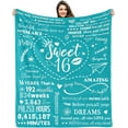 thumbnail image 1 of LHSHID 16 Year Old Birthday Decorations for Sixteen Teenager Girl Blanket 50"x60", 1 of 7