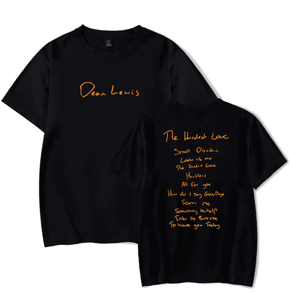 Dean Lewis Merch T-Shirt The Hardest Love Short Sleeve Top Tees Women Men Crewneck