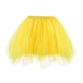 thumbnail image 3 of Women Gothic Tulle Skirt Classic Elastic Short Tutu Skirts Yellow 7XL, 3 of 4
