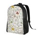 thumbnail image 2 of Disketp Colorful Mushrooms and Plants Mochila Unisex de Apertura Lateral Completa, Mochila para Laptop para Escuela, Trabajo y Viajes, 2 of 8