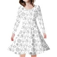 thumbnail image 1 of WEAIXIMIUNG Robes Blanches Courtes Fluides Diy Imprimées pour Enfants et Filles 6-7 Ans, 1 of 5