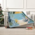 thumbnail image 7 of Yayeee Throw Blanket for Couch Soft Warm 50" x 60" Sofa Chair Bed Decoration, Boho Style Sun, 7 of 7