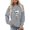 Grey, variant on Women's Graphic Crewneck Sweatshirt, Long Sleeve Pullover Top, Lightweight Casual Wear for Fall and Winter