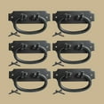 thumbnail image 5 of Black Wrought Iron Drop Style Cabinet Pulls Antique Hepplewhite Handles 5.25" W Ring Drawer Pulls Dresser Handles Pack of 6 Renovators Supply, 5 of 9